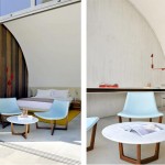 Chambre avec terrasse de l'Hotel Sezz de Saint Tropez