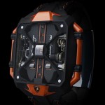 Montre design Avenger Vertical Tourbilon inspiree par Lamborghini