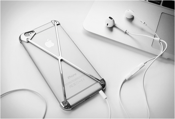 Bumper minimaliste en aluminium pour iPhone 6