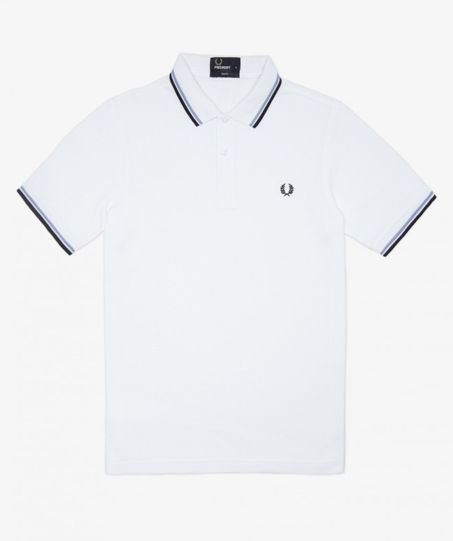 Polo Fred Perry Blanc Homme