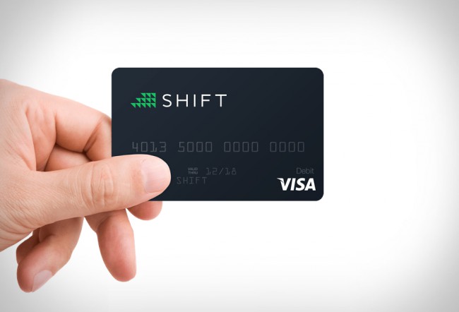 shift bitcoin carte VISA